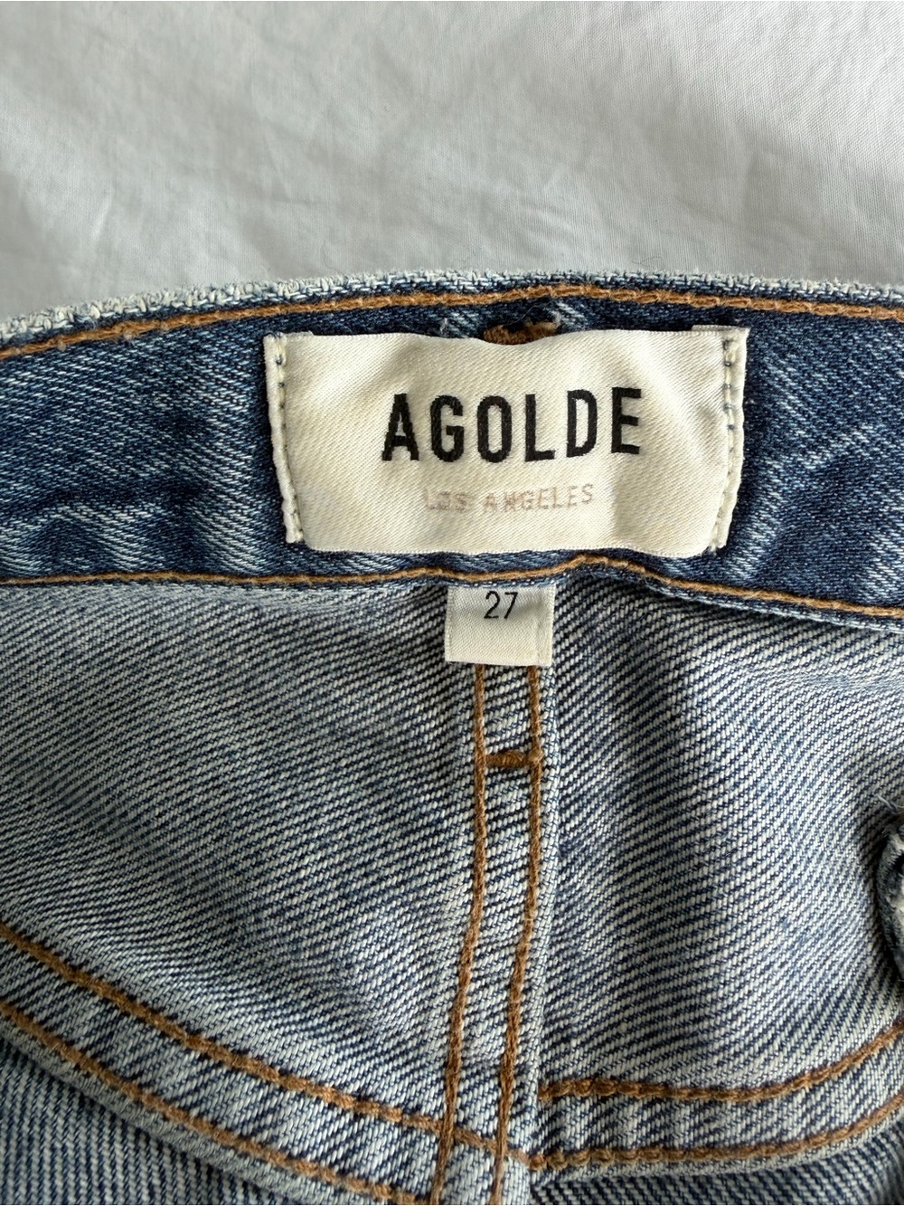 Agolde Light Blue High-Rise Jeans